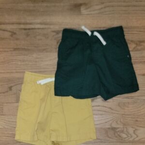 Old Navy Kids' Dark Green and Mustard Shorts